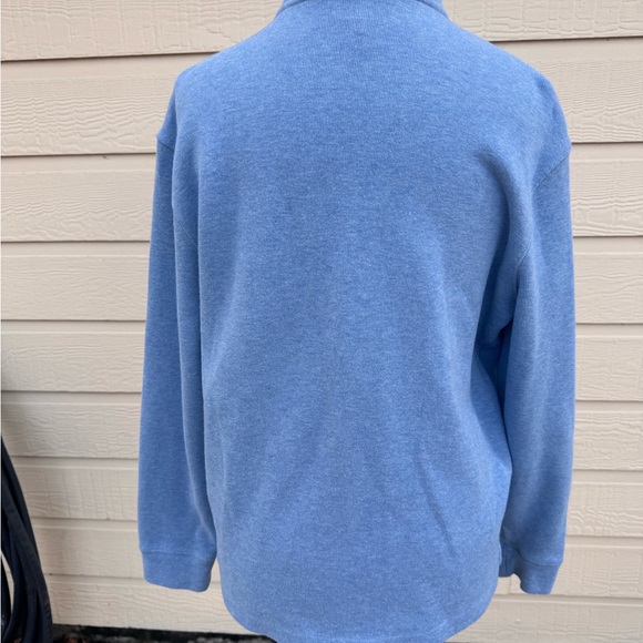 Polo by Ralph Lauren Men's Blue Quarter-Zip Sweater - Picture 7 of 11